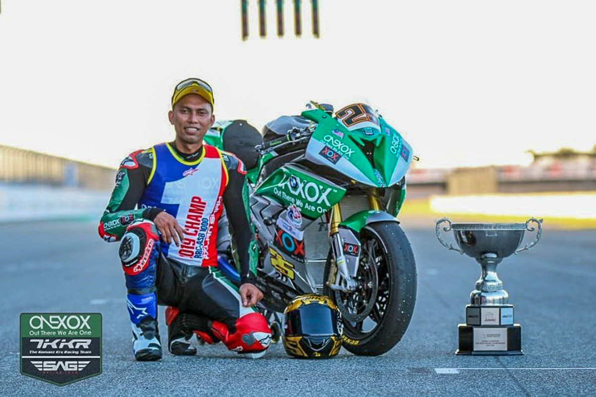 Azlan Shah juara kelas Superbike 1000 cc ARRC 2019 di Buriram! | Careta