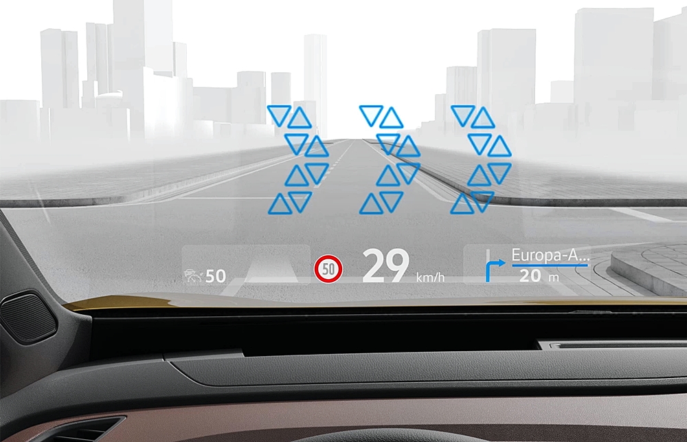 Volkswagen augmented reality head-up display