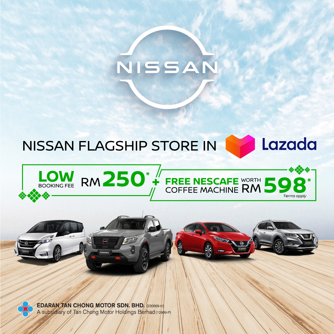 Tempah kereta baharu Nissan di Lazada pada harga serendah RM250 