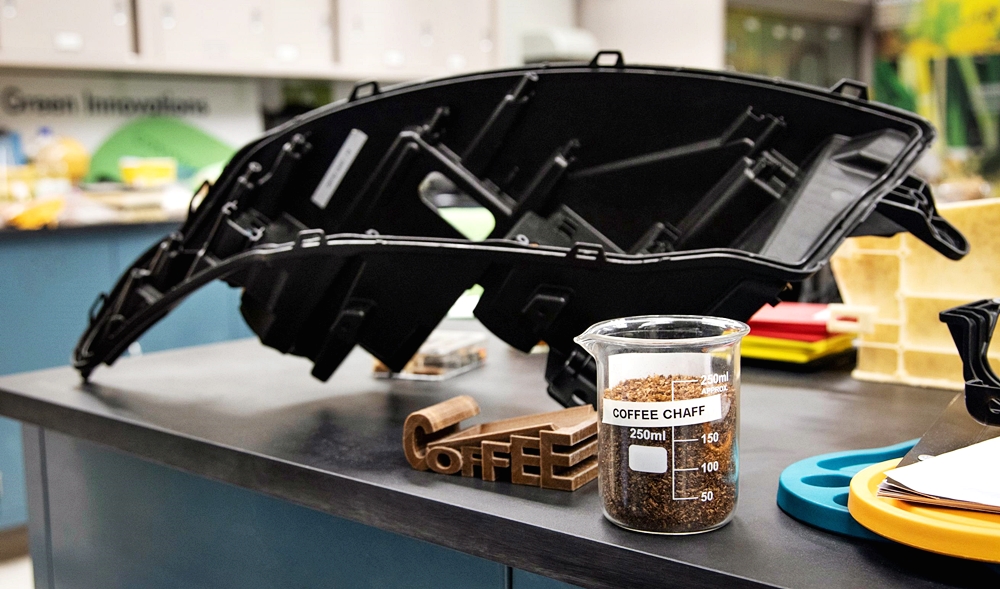 FORD AND McDONALD’S COLLABORATE TO CONVERT COFFEE BEAN SKIN INTO CAR PARTS