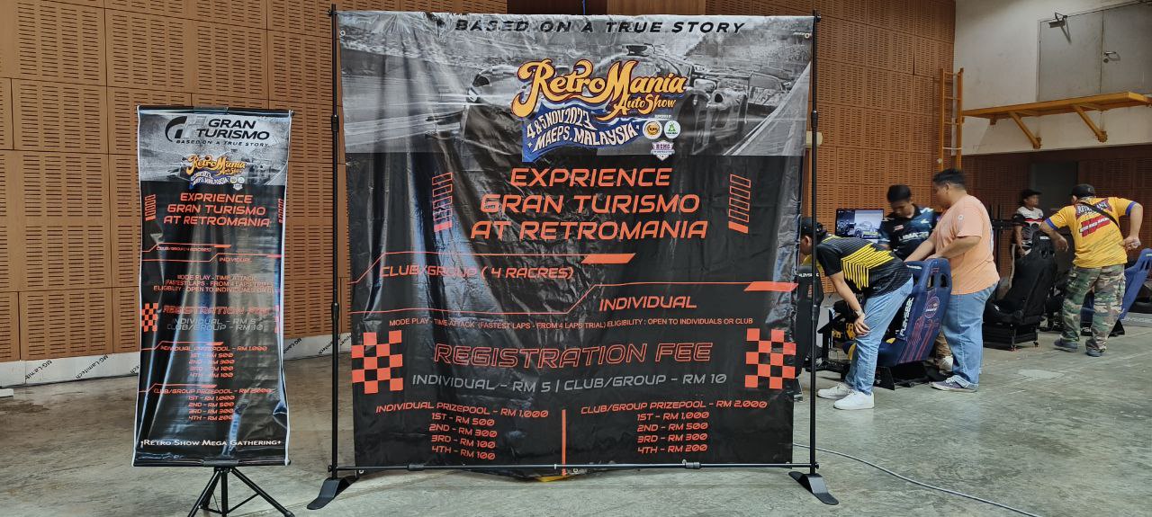 Poster lumba GT di Retromania Autoshow 
