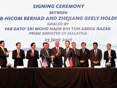 DRB-HICOM tandatangan Perjanjian Muktamad penjualan 49.9% ekuiti Proton kepada Zhejiang Geely Holding