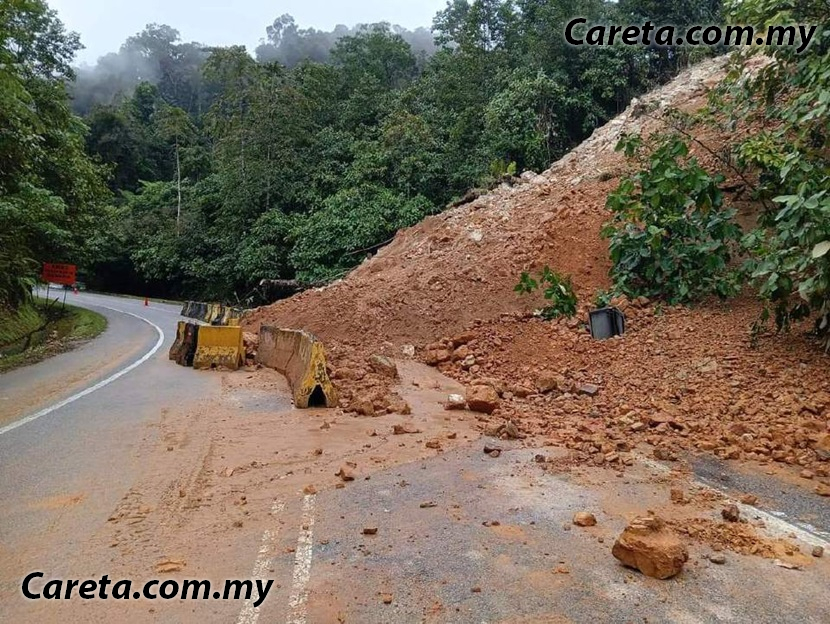 Jalan Raya Runtuh RM10 juta baiki runtuhan cerun Jalan Simpang Pulai-Blue Valley | Careta