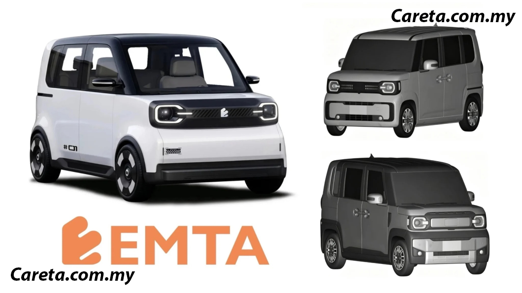 Chery dedah imej paten Emta EV K-car untuk saingi BYD Racco di Jepun ...