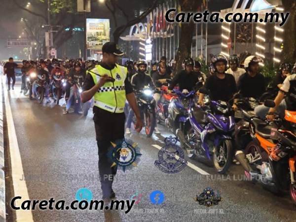Police Seize 111 Motorcycles in Jalan Ampang Crackdown